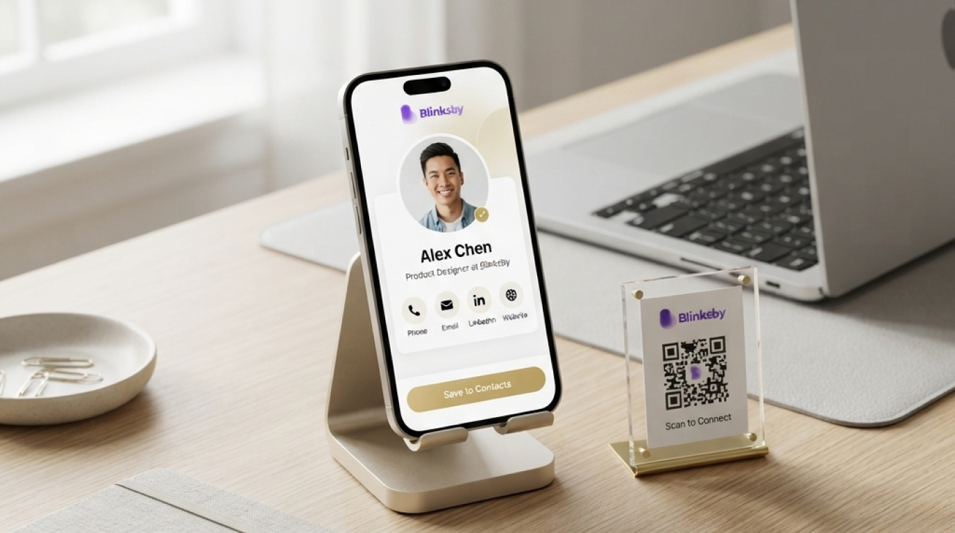 Capture leads, schedule appointments, and save contacts using a digital business card (vCard) on a mobile phone.